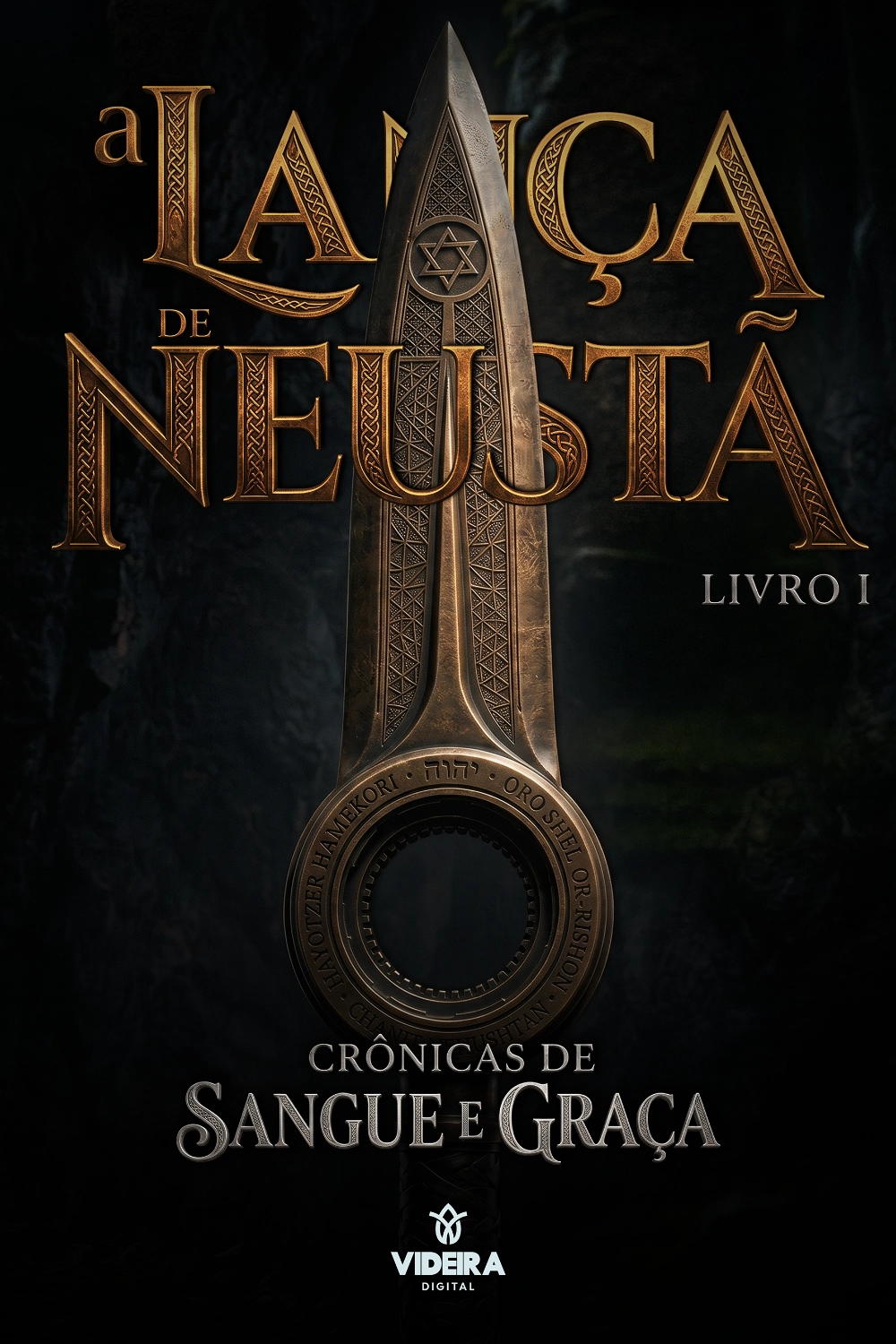 Capa do projeto de design Crônicas de Sangue e Graça