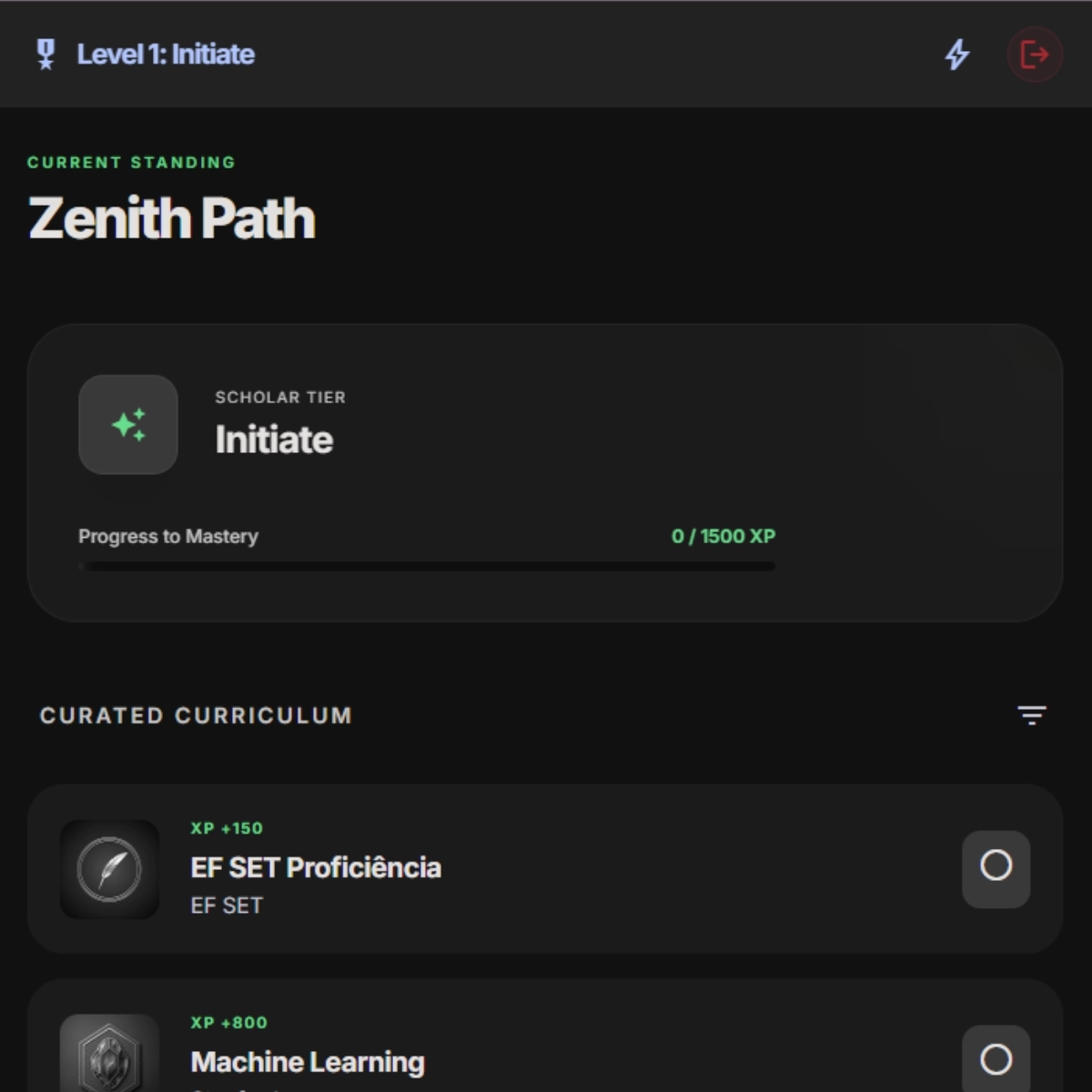 Interface de aplicativo multiplataforma: Knowledge Way